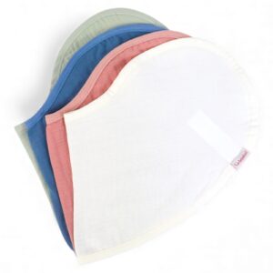 Multi-use Burp & Feeding Bib (pink,blue,grey,white)