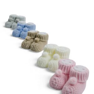Newborn Knit Booties