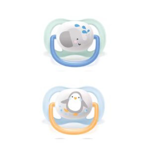 Avent Soother Ultra Air Animals 0-6M -boy-Pack of 2
