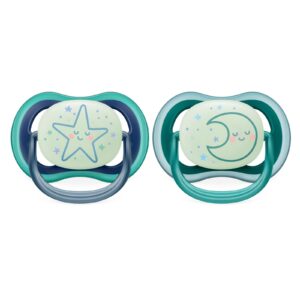Avent Soother Ultra Air Night 6-18M -boy-Pack of 2
