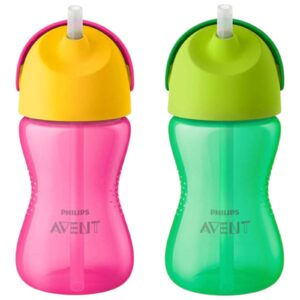 Avent Straw Cup 12M+ 300ml - Girl- Pink