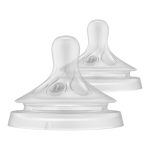 Avent Natural Teat 0M+ - Flow 2 - Pack of 2
