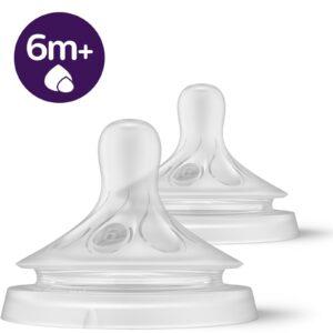 Avent Natural Teat 6M+ - Flow 6 - Pack of 2