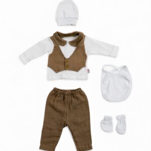 Organic Newborn Outwear Boys Set-5 Pcs