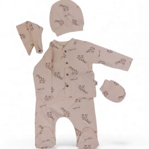 Newborn Girls Pyjama Set-5 Pcs