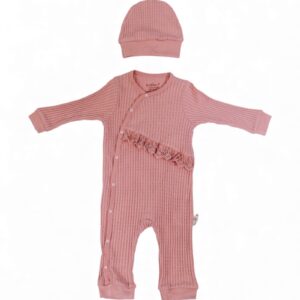 Organic Newborn Bodysuit 2 Pcs (overall +hat)