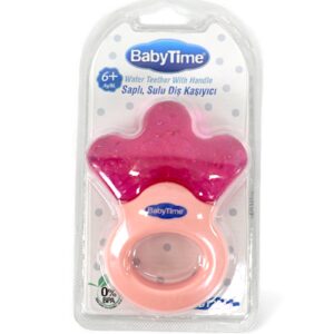 Water Teether with Handle (pink,blue)